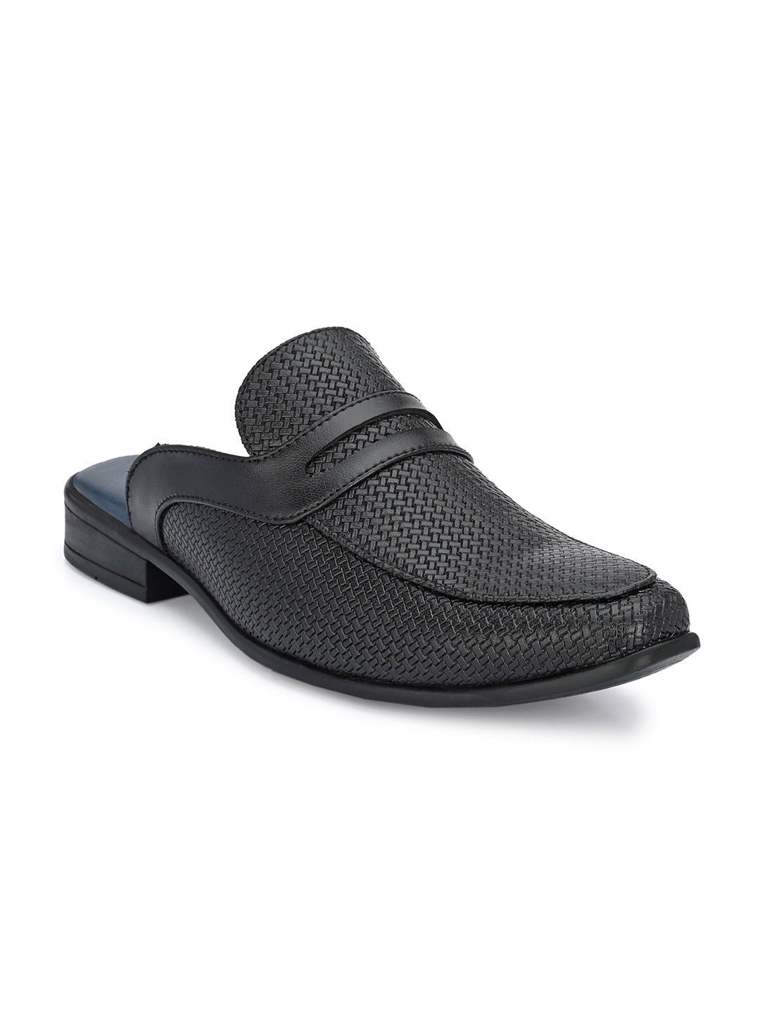 

El Paso Men Black Solid Leather Formal Shoes