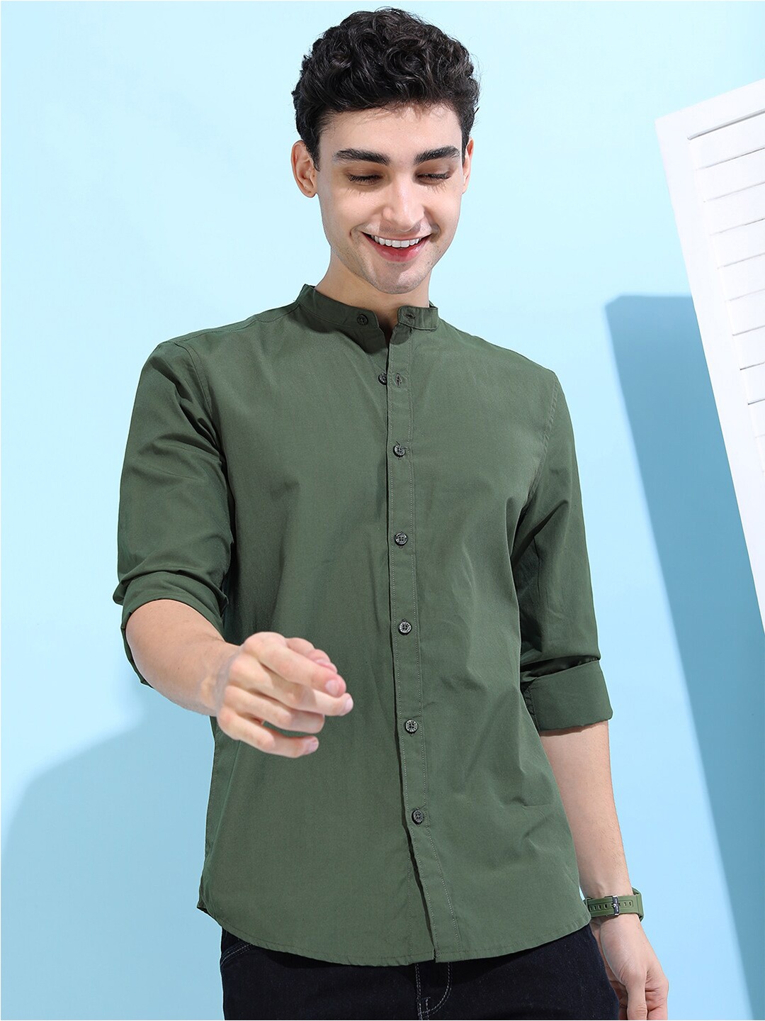 

KETCH Men Green Slim Fit Casual Shirt