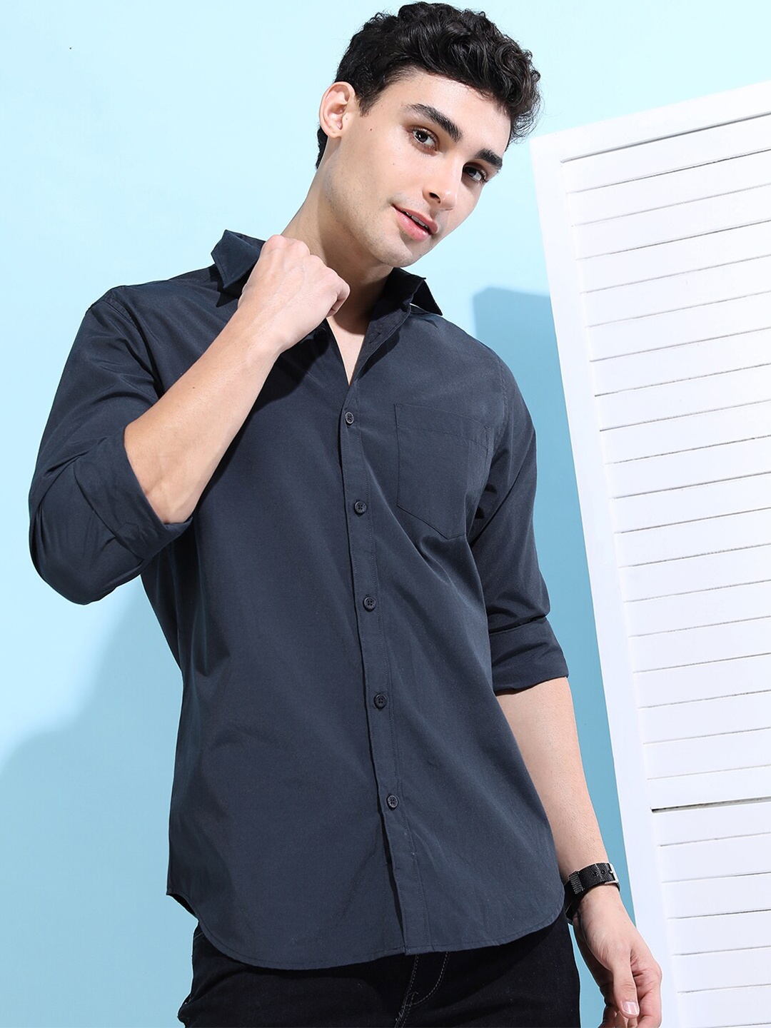 

KETCH Men Blue Slim Fit Casual Shirt