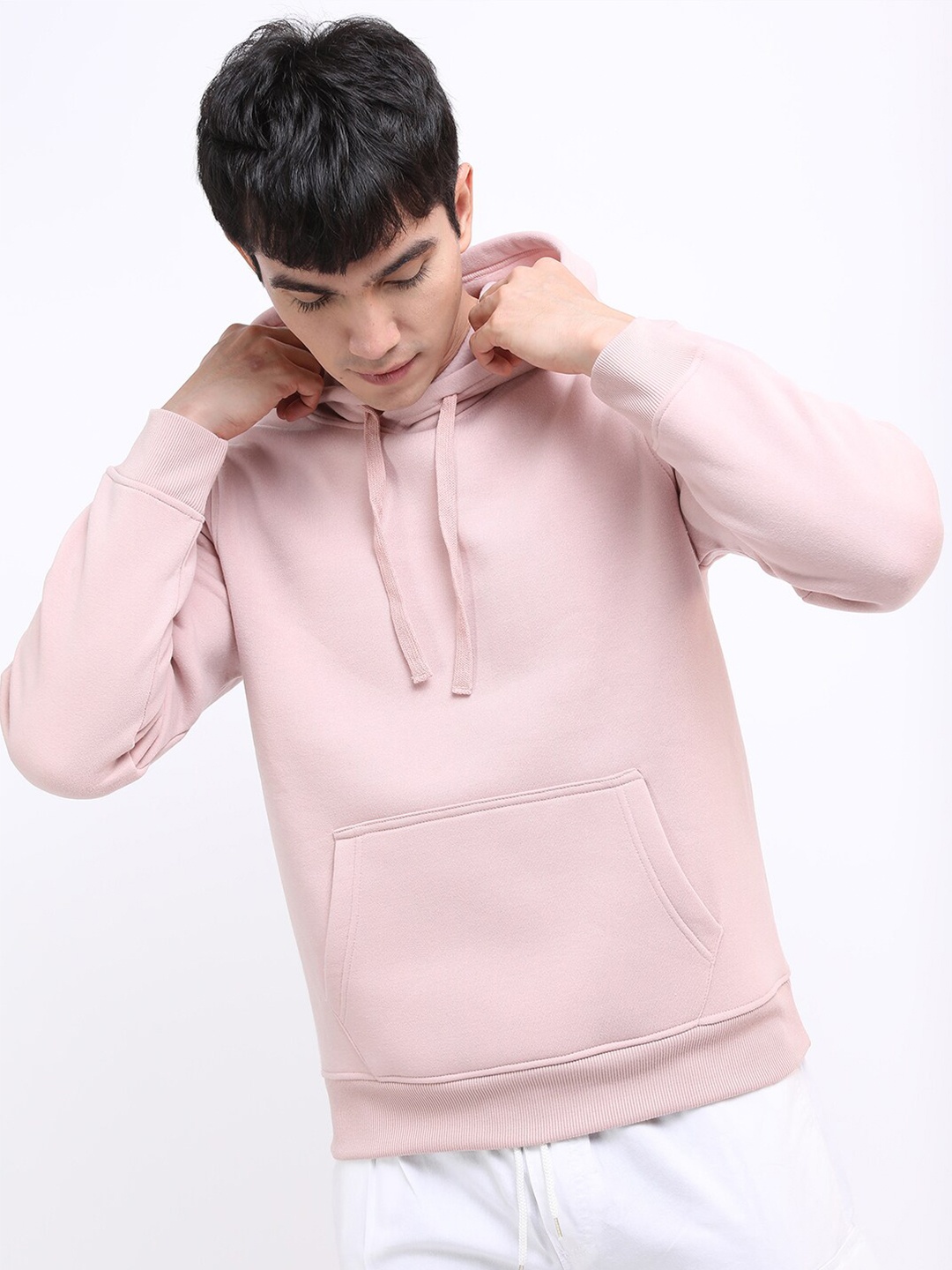 

KETCH Men Pink Hooded Sweatshirt
