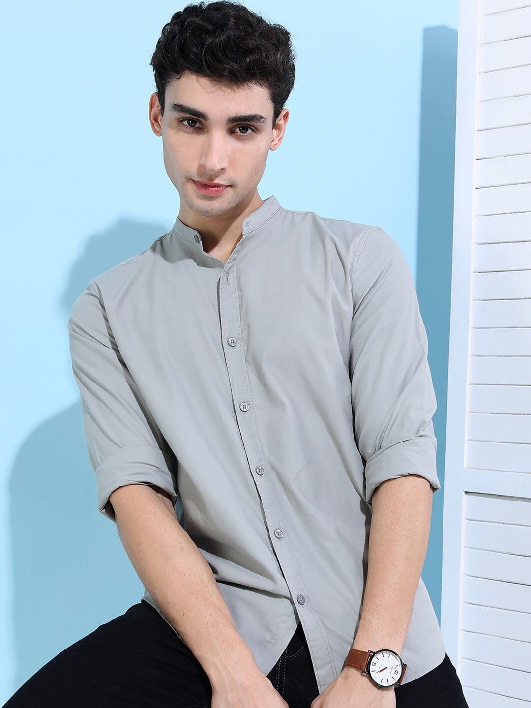

KETCH Men Grey Slim Fit Casual Shirt