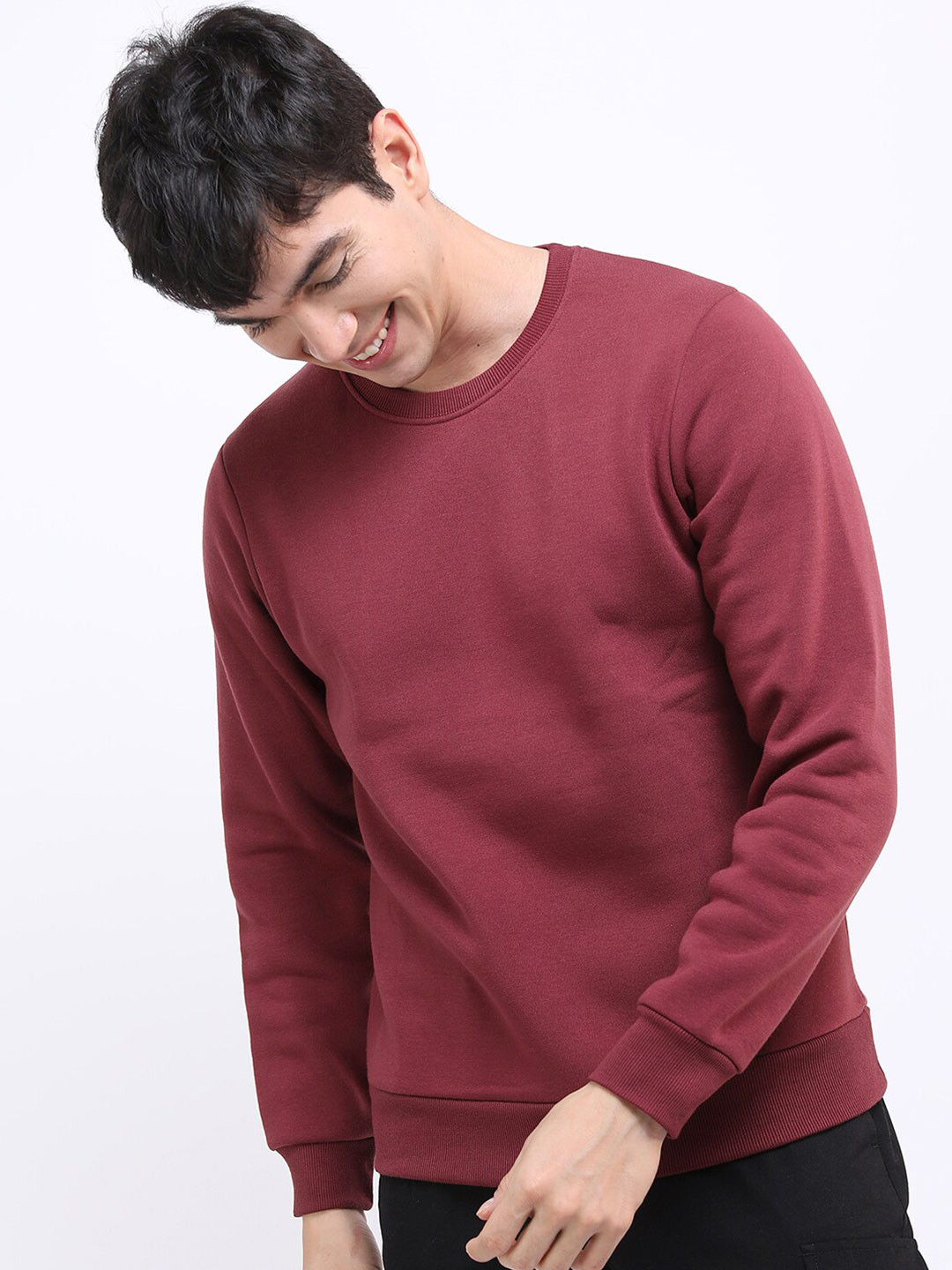 

KETCH Men Burgundy Sweatshirt