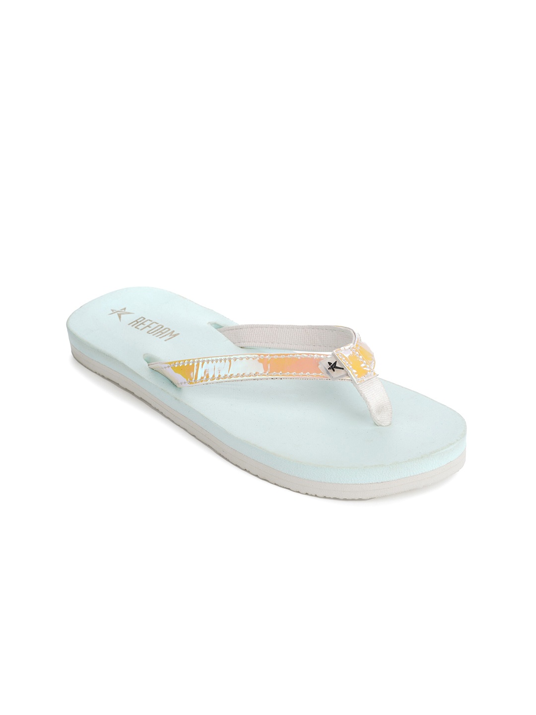 

REFOAM Women Blue Printed Room Slippers