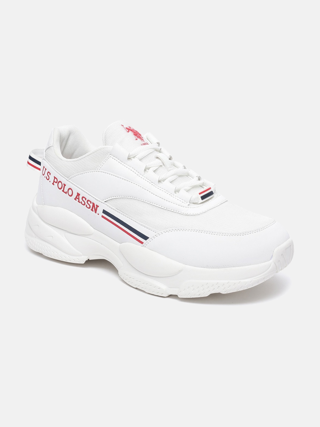 

U S Polo Assn Men NOAH PU Sneakers, White