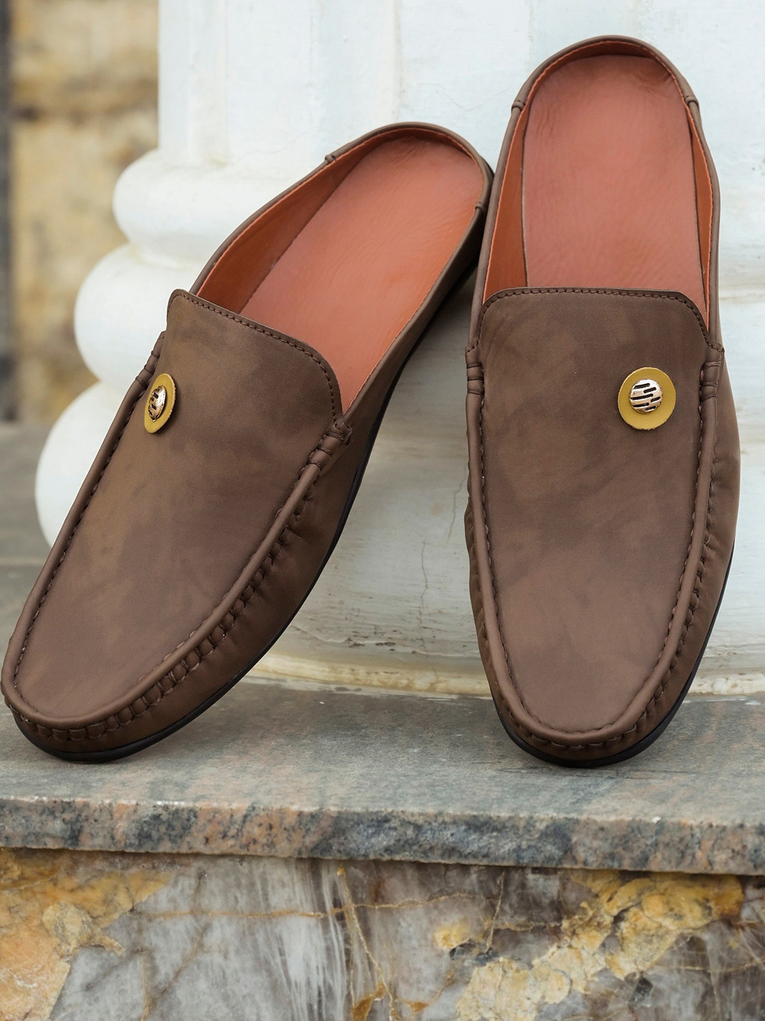 

BUCIK Men Brown Casual Loafers