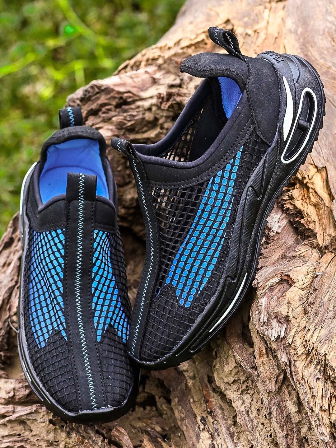 

BUCIK Men Textured Slip-On Sneaker Casual Shoes, Blue