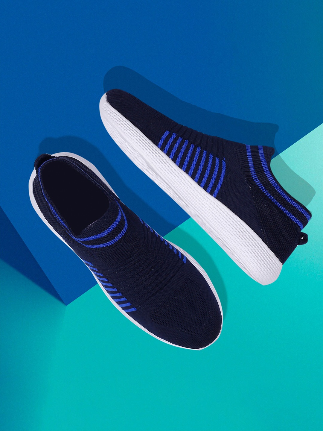 

BUCIK Men Blue Mesh Running Shoes