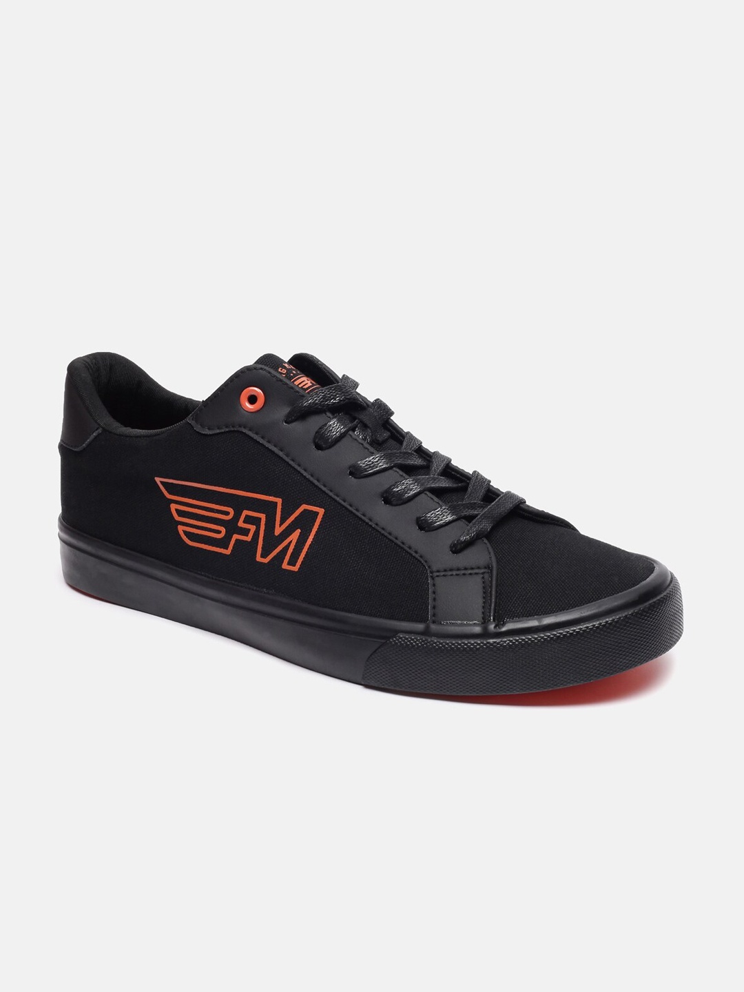 

Flying Machine Men Black Woven Design Sneakers