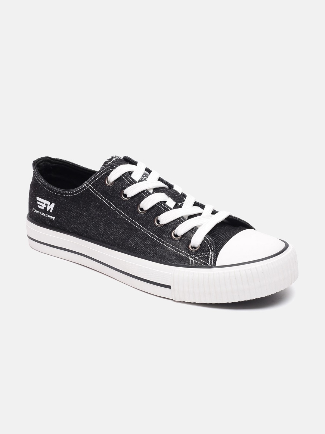 

Flying Machine Men Textured Sneakers, Black