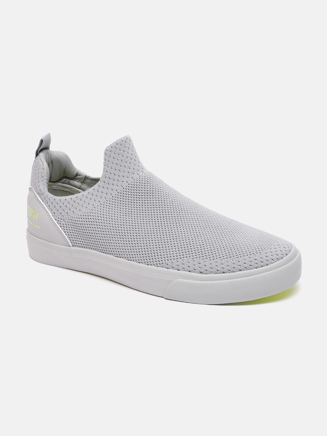

Flying Machine Men Grey Woven Design Slip-On Sneaker Casual Shoes