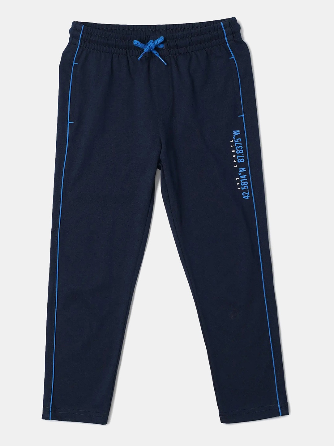 

Jockey Boys Super Combed Cotton Graphic Printed Joggers-AB10, Blue