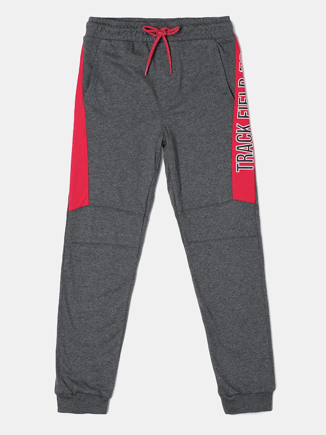 

Jockey Boys Super Combed Cotton Printed Joggers-AB18, Grey