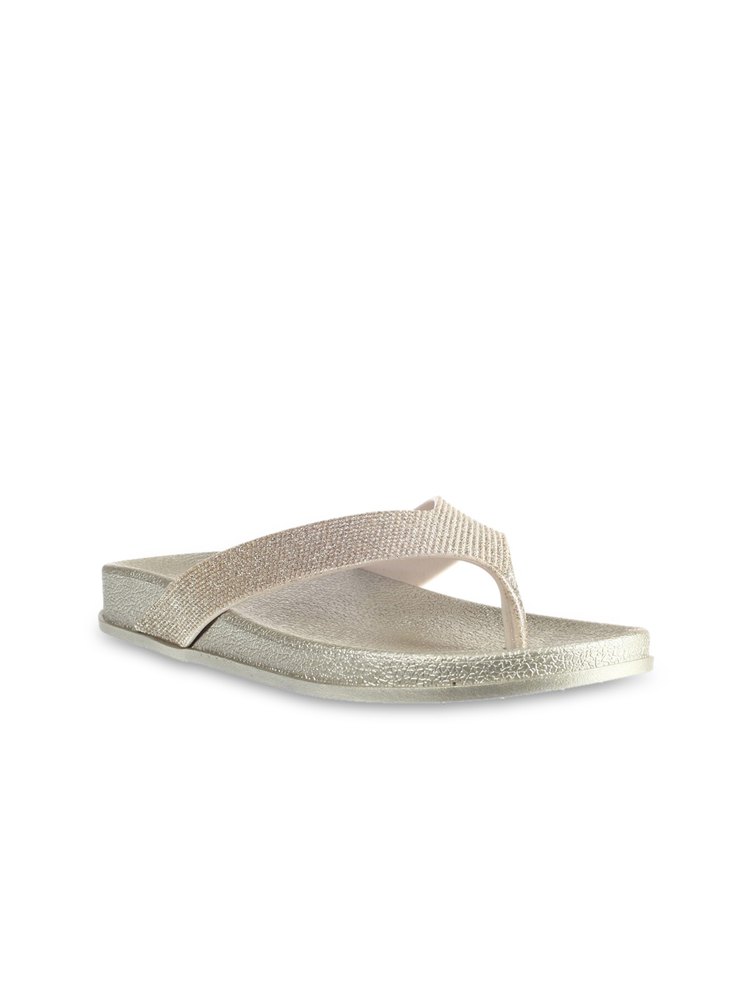 

Khadims Women Rose Gold Thong Flip-Flops