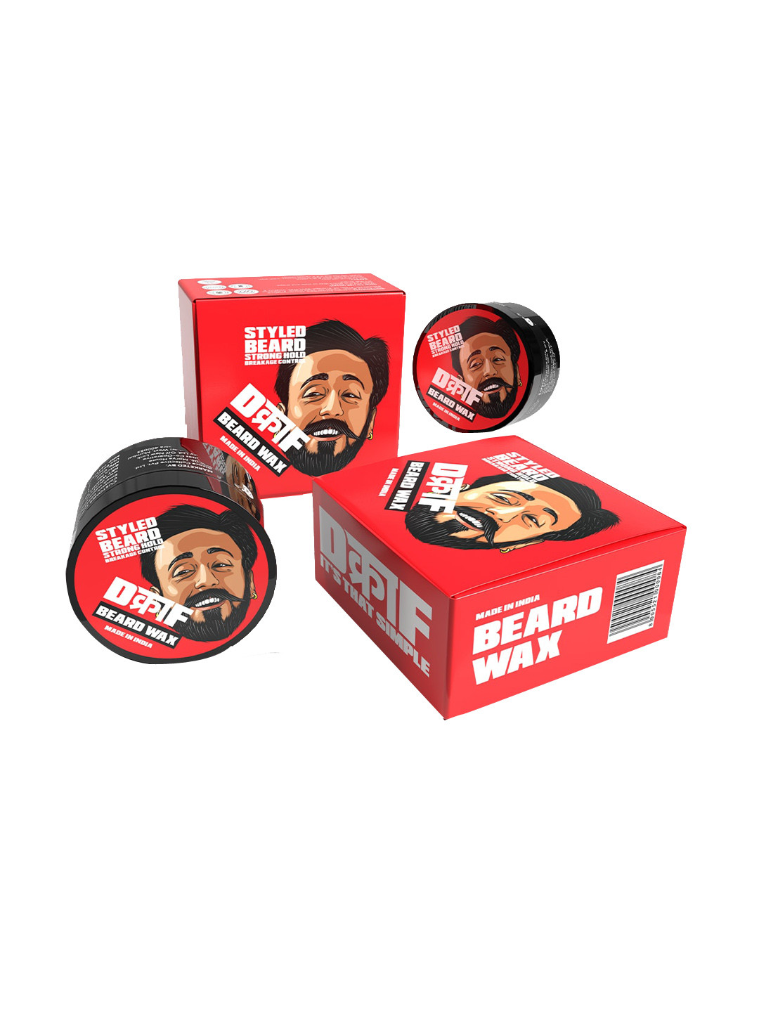 

DCRAF Men Argan & Bakuchi Oil with Shea Butter Beard Wax 80ml, Red