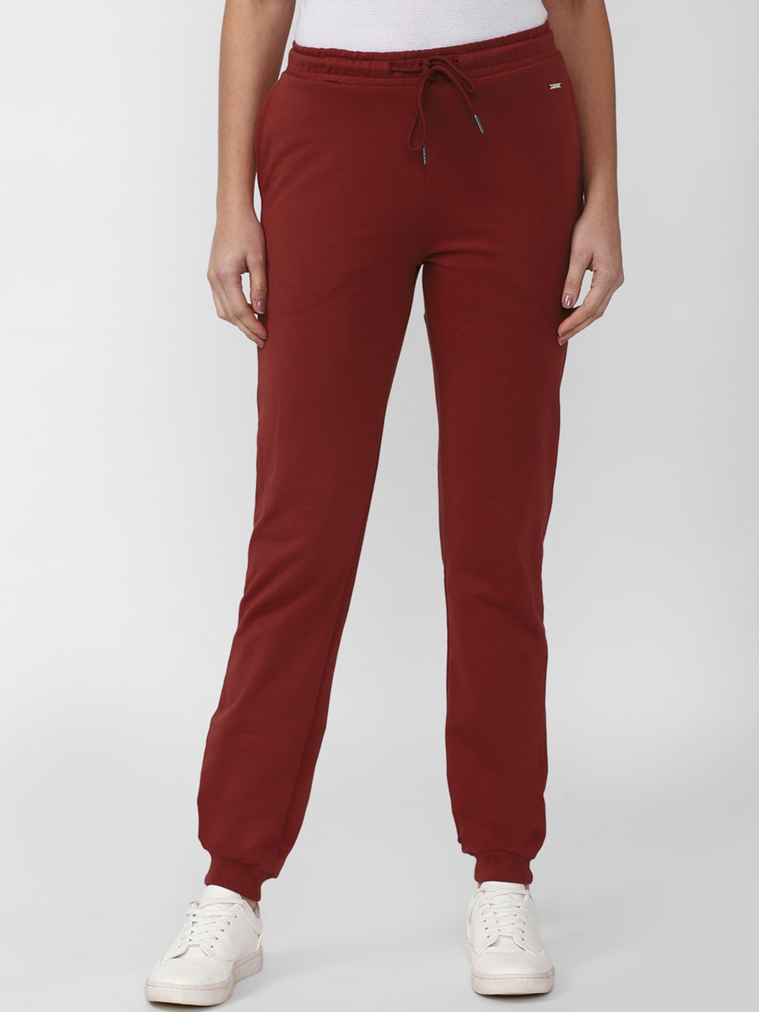 

Van Heusen Woman Women Maroon Regular Fit Solid Joggers Trousers
