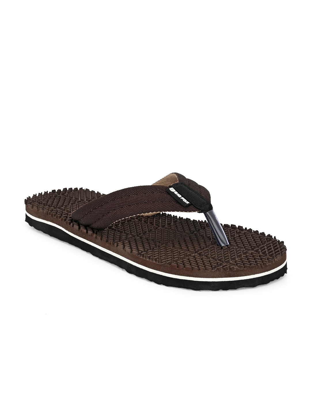 

Big Fox Men Brown & Black Thong Flip-Flops