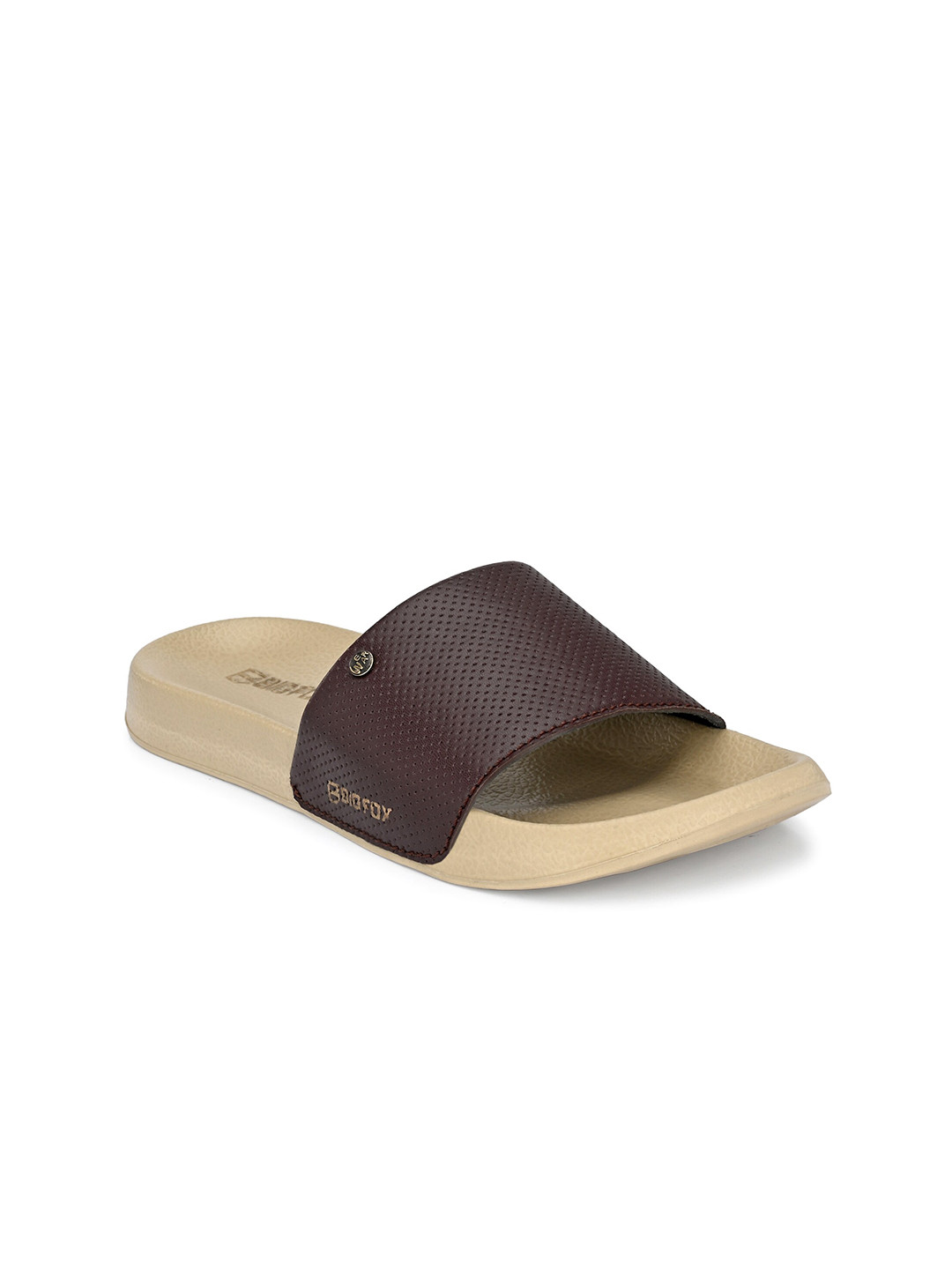 

Big Fox Men Cream-Coloured & Brown Thong Flip Flops