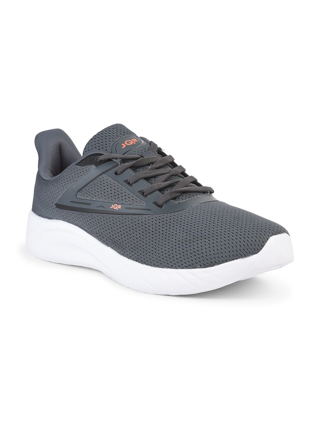 

JQR Men Grey Mesh Running Shoes