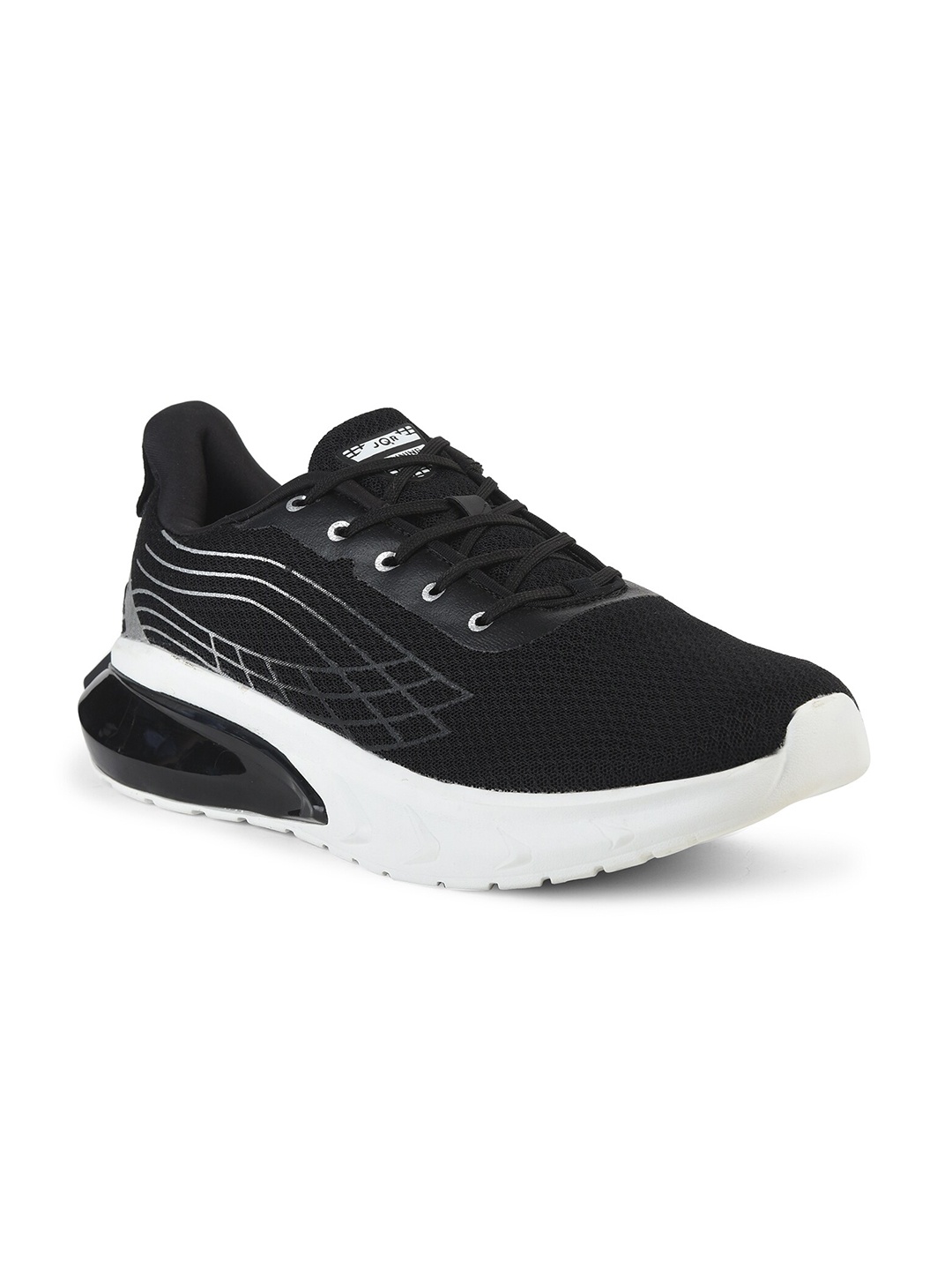 

JQR PIPE Men Mesh Running Shoes, Black