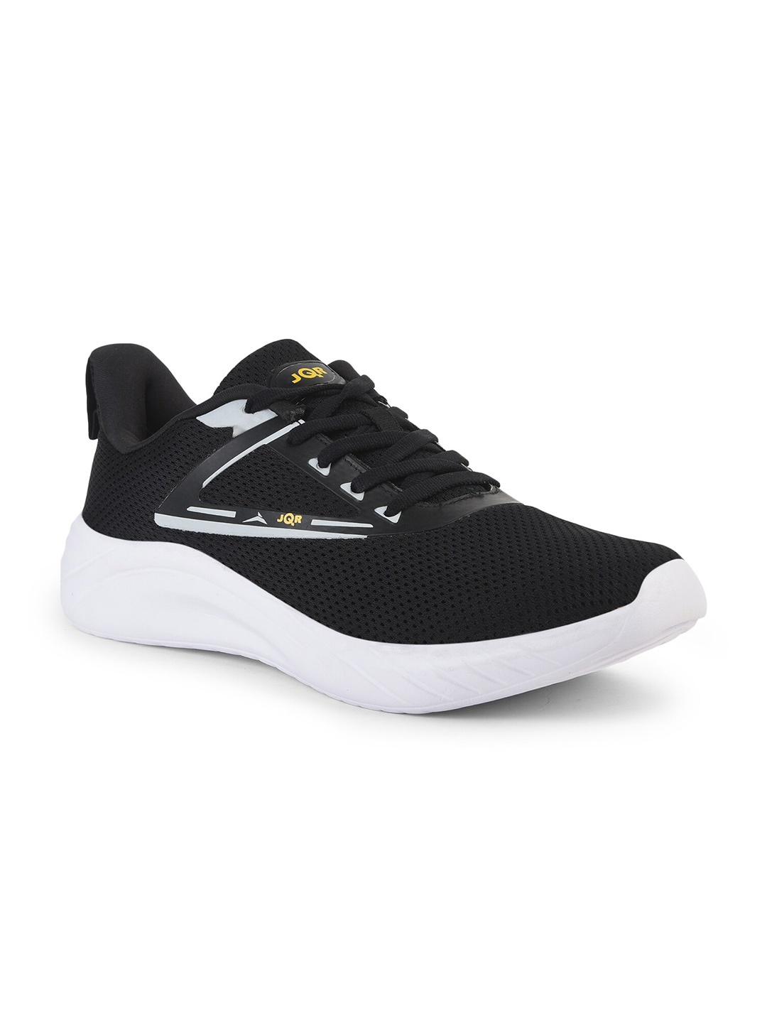 

JQR Men Black Mesh Running Shoes