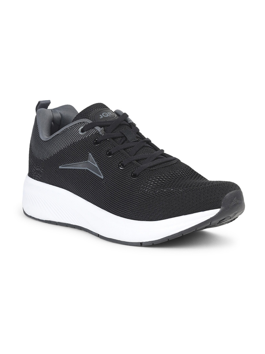 

JQR Men SPECIAL-001 Black Lace Up Mid-Top Mesh Running Sports Shoes