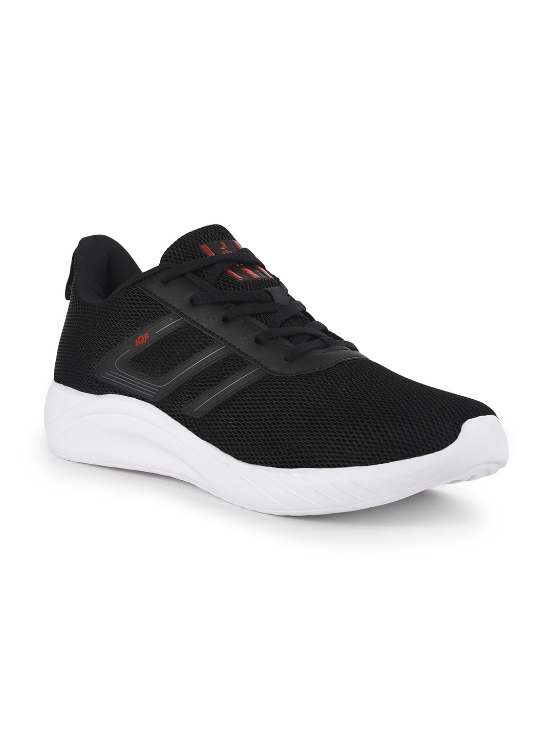 

JQR Men MAXIMUM Black Mesh Running Shoes