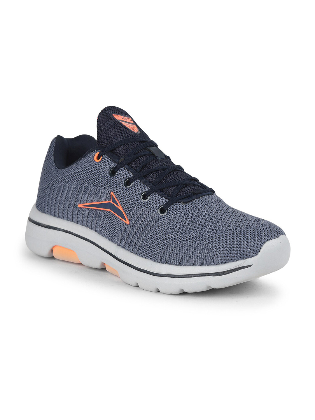 

JQR Men LINE Blue Lace Up Mid-Top Mesh Running Sports Shoes