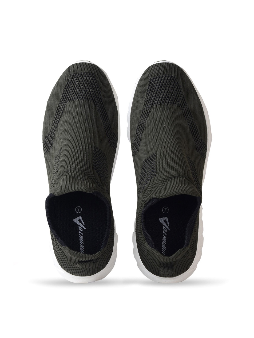 

IMPAKTO Men Olive Green Mesh Running Shoes