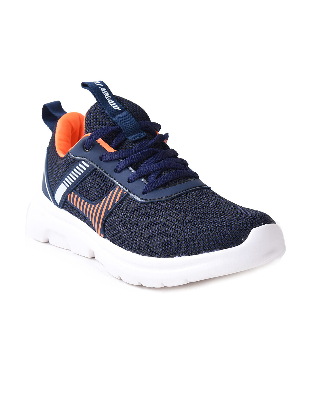 

IMPAKTO Men Navy Blue Mesh Running Shoes