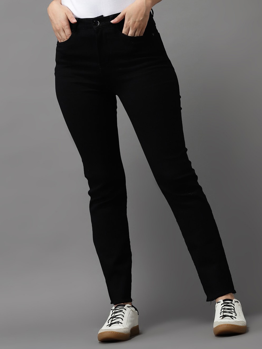 

SHOWOFF Women Black Jean Skinny Fit High-Rise Stretchable Jeans