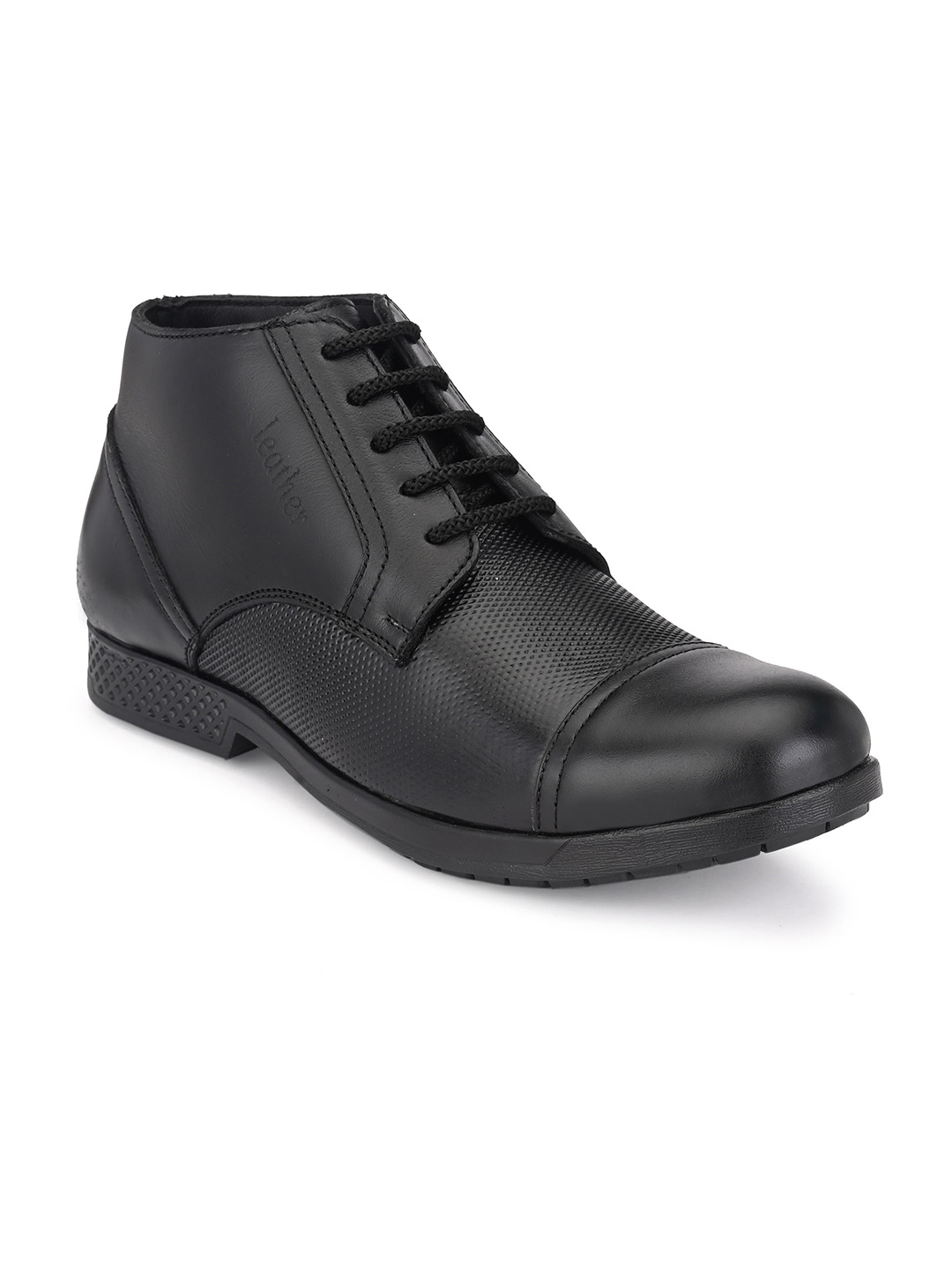 

John Karsun Men Black Leather Boots
