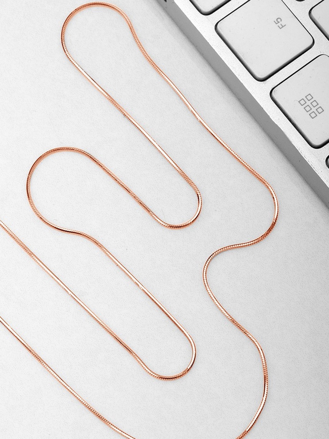 

Zavya Rose Gold Sterling Silver Rose Gold-Plated Chain