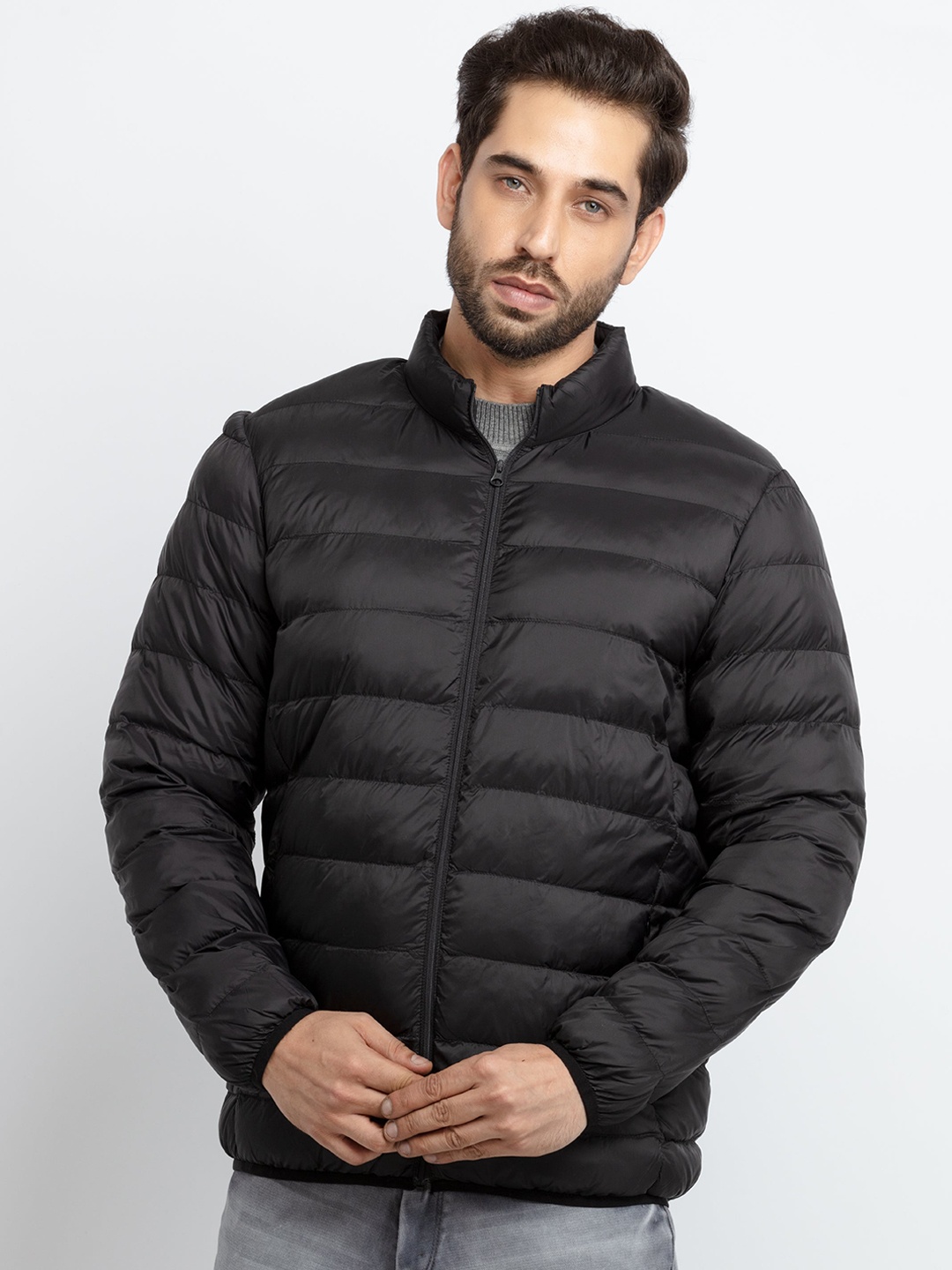 

Status Quo Men Black Puffer Jacket