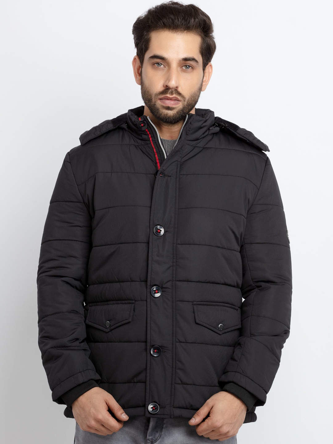 

Status Quo Men Black Puffer Jacket