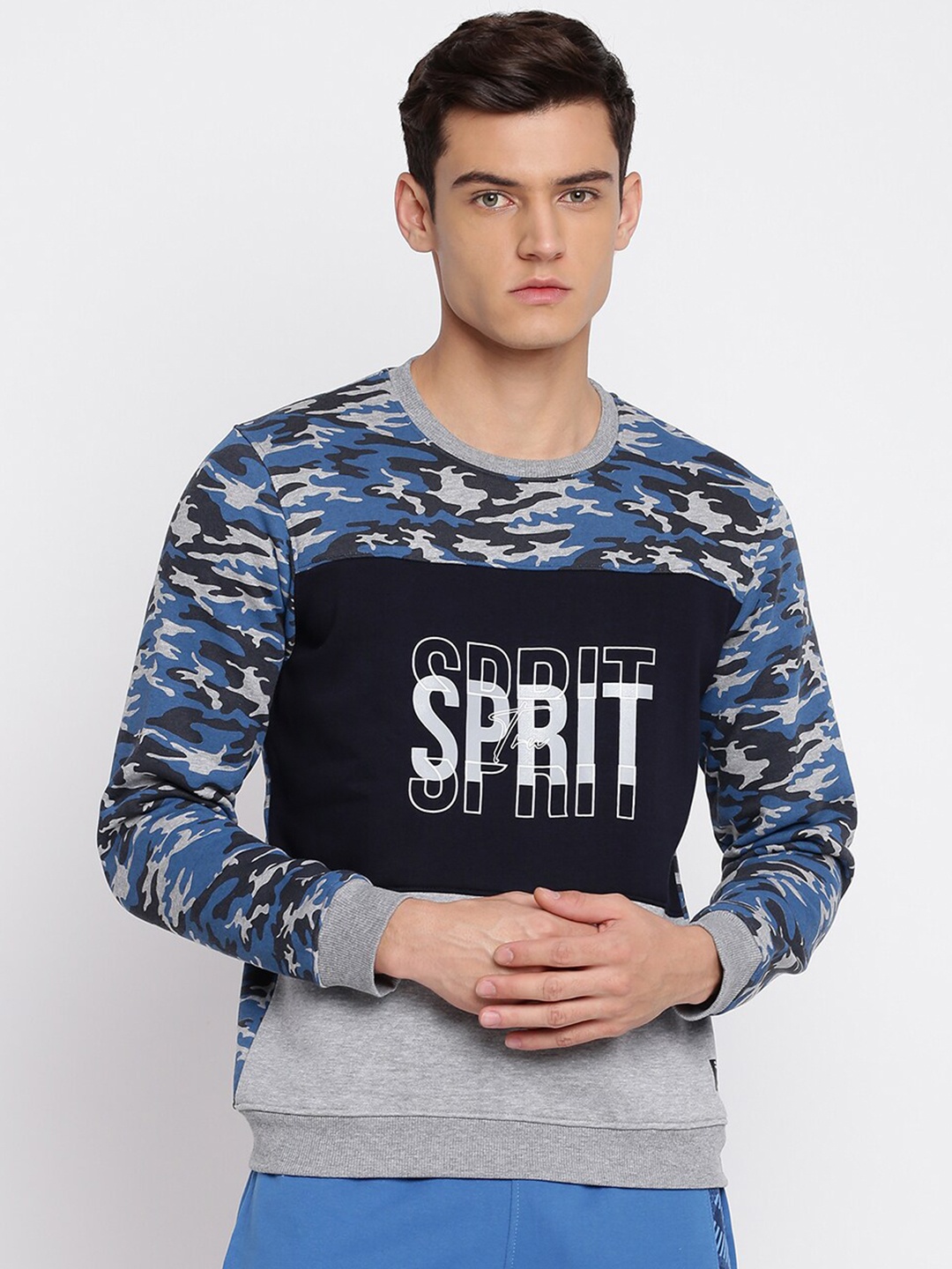 

abof Men Black Printed Sweatshirt