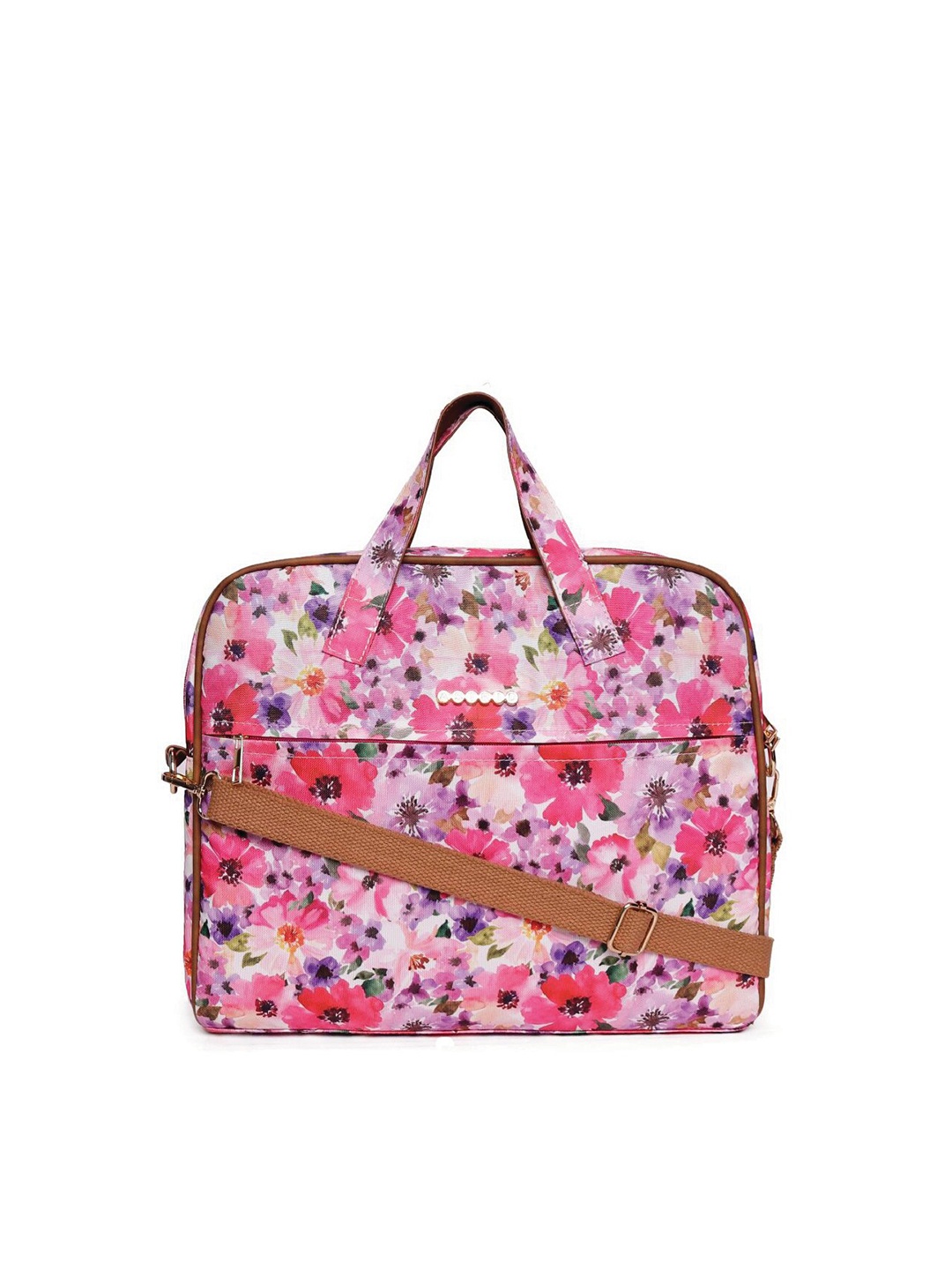 

ASTRID Men Pink & Purple PU Laptop Bag