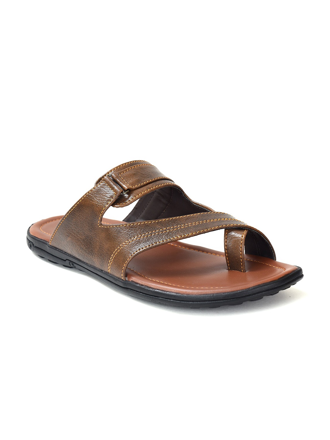 

Ajanta Men Brown Comfort Sandals