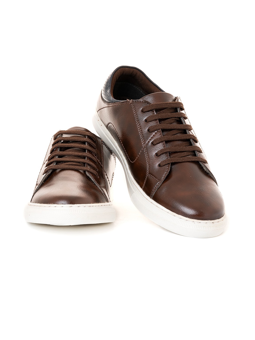 

Khadims Men Solid Synthetic Sneakers, Brown