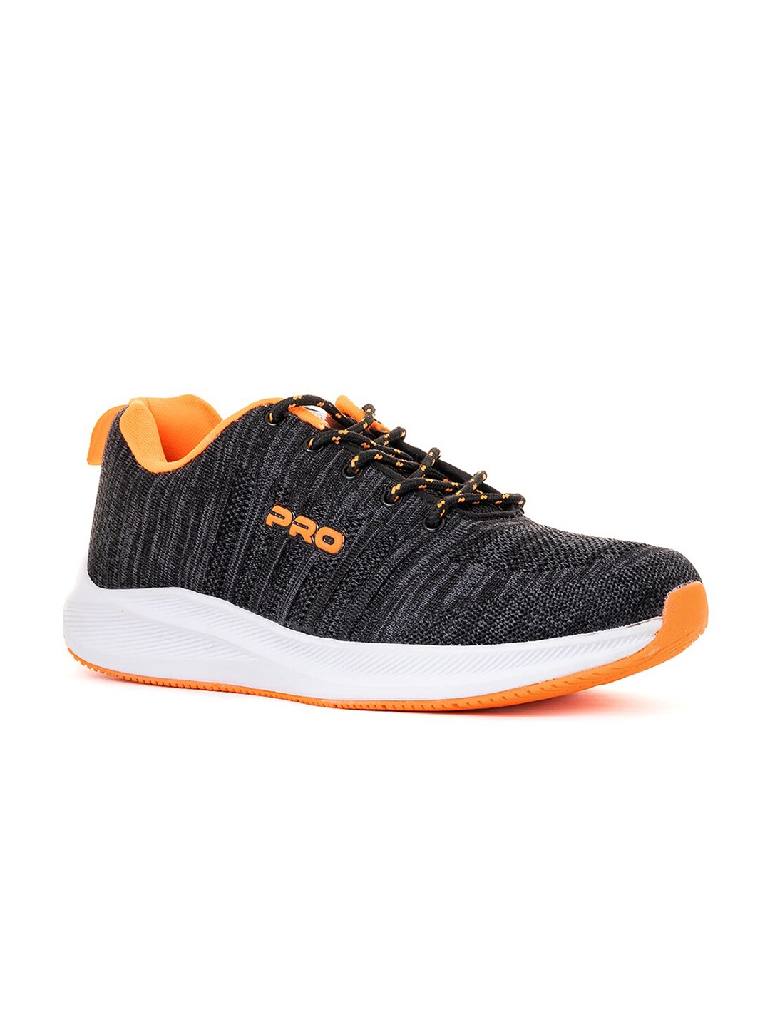 

Khadims Men Black Textile Running Shoes