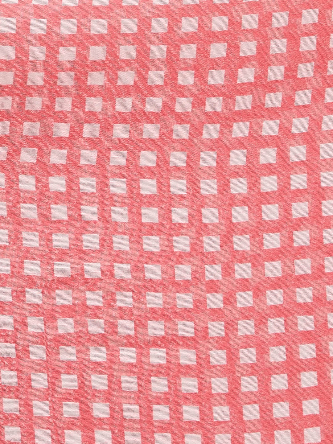 

Max Women Pink & White Checked Scarf