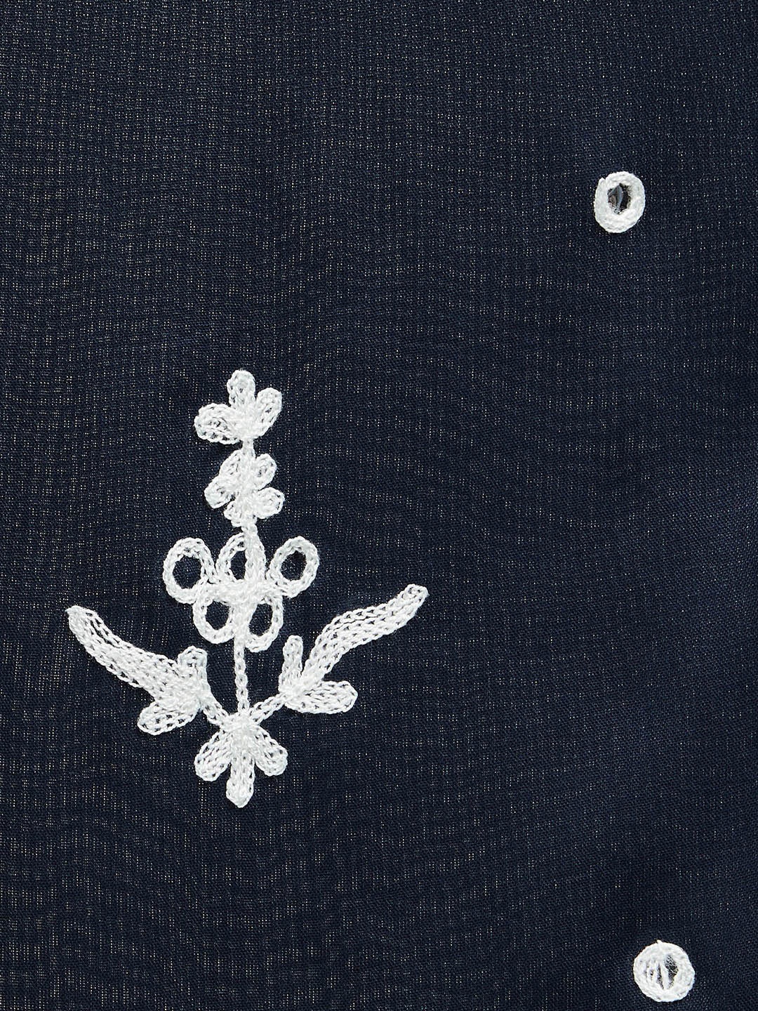 

Max Women Blue & White Embroidered Scarf