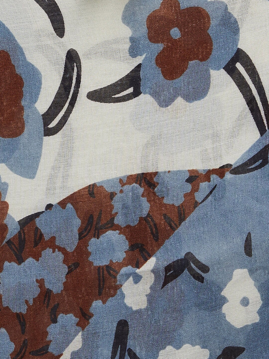 

Max Women White & Blue Printed Scarf
