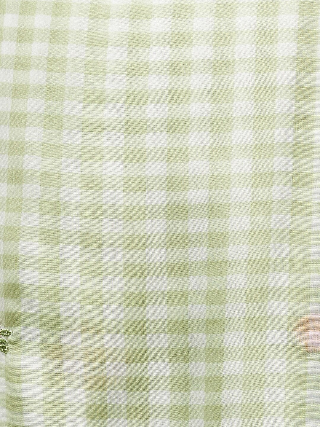 

max Women Checked Polyester Scarf, Green