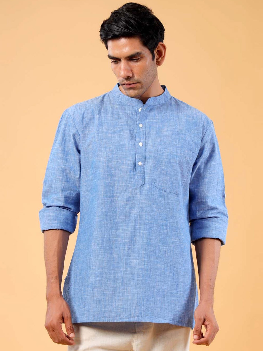 

Tistabene Men Blue Thread Work Kurta