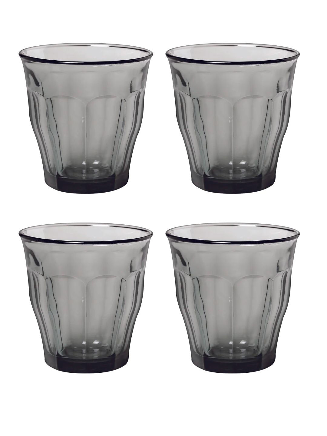 

DURALEX Picardie Set of 4 Glasses 250 ml Each, Grey