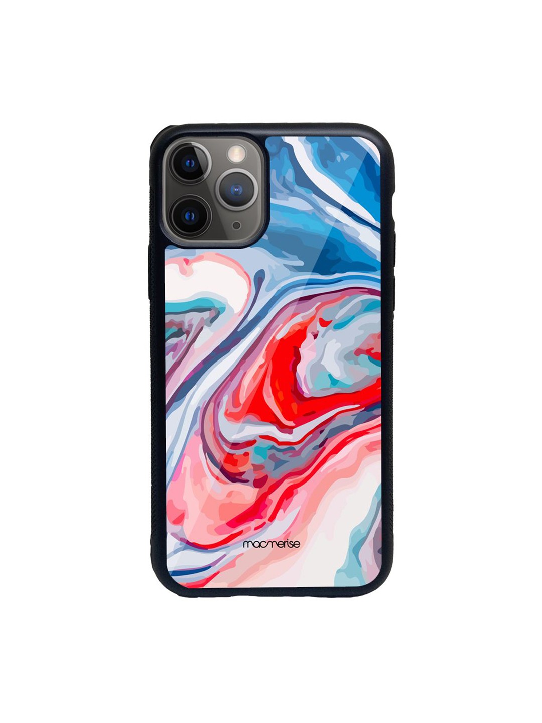 

Macmerise Black & Blue Liquid Funk Printed iPhone 11 Pro Back Case