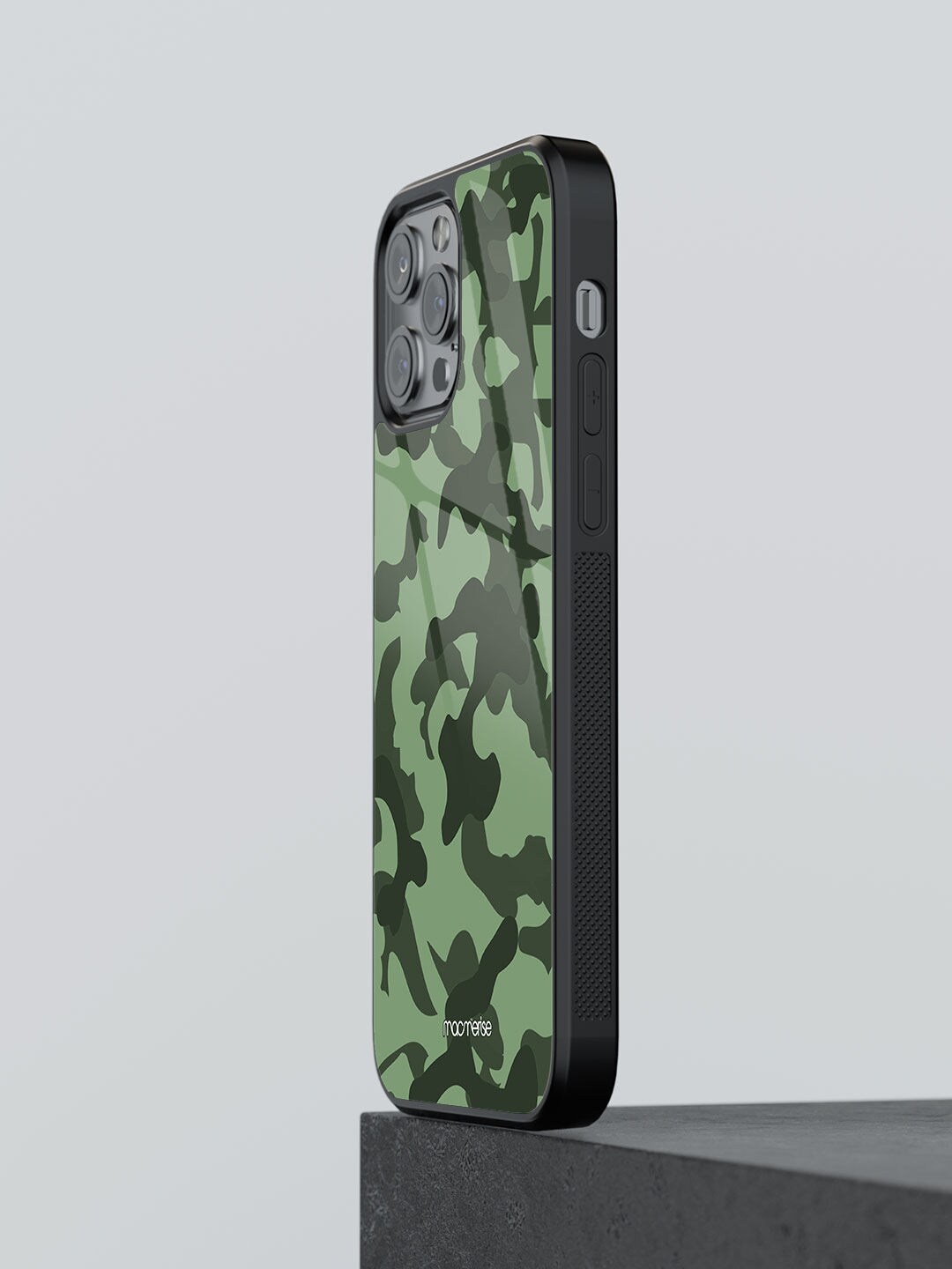 

macmerise Black & Green Camo Printed iPhone 13 Pro Max Back Cover