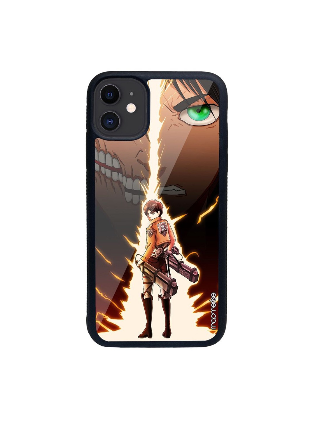 

macmerise Brown Printed Titan Jaeger Glass iPhone 11 Back Case