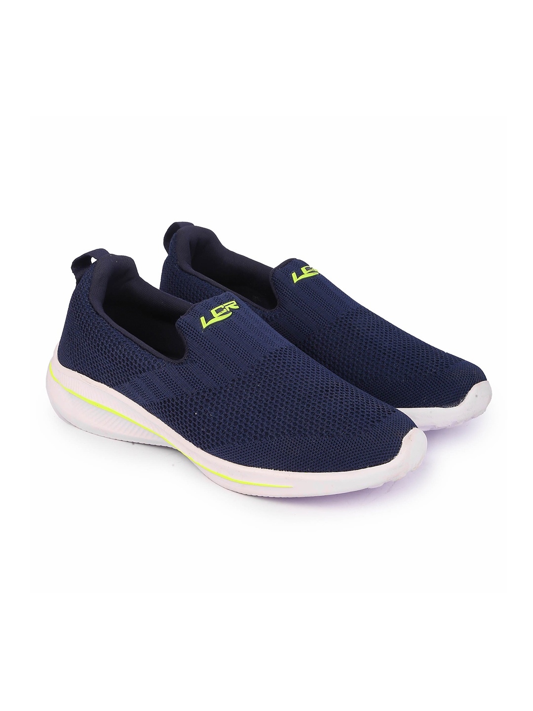 

Lancer Men Navy Blue Textile Running Shoes