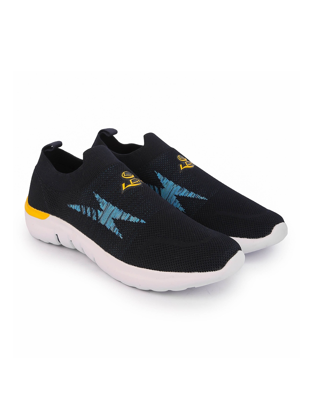 

Lancer Men Navy Blue Textile Running Shoes